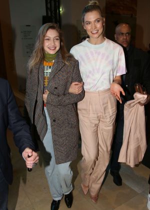 Gigi Hadid and Karlie Kloss - Evian x Virgil Abloh Launch Party in Paris