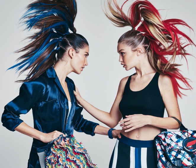 Gigi Hadid and Lily Aldridge - Vogue Magazine (April 2016)