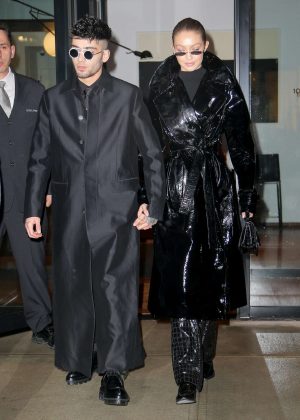 Gigi Hadid and Zayn Malik - Heading to celebrate Zayn 25th birthday in NYC
