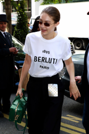 Gigi Hadid - Arrives at her hotel in Paris