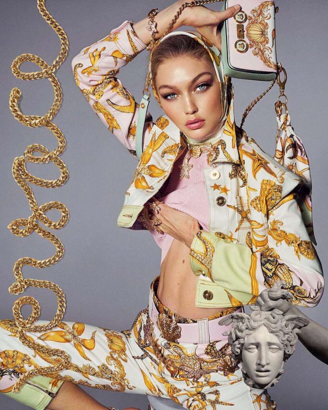 Gigi Hadid by Steven Meisel for Versace SS Campaign 2018