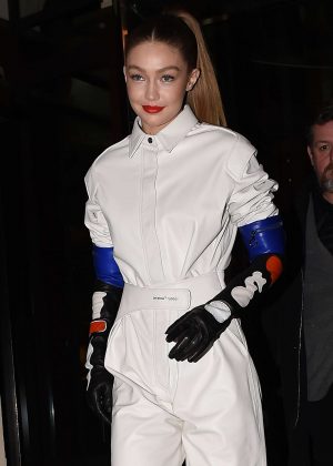 Gigi Hadid - Goes to Louis Vuitton Party in Paris