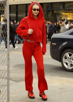 Gigi Hadid - Heads out to Louis Vuitton in New York City