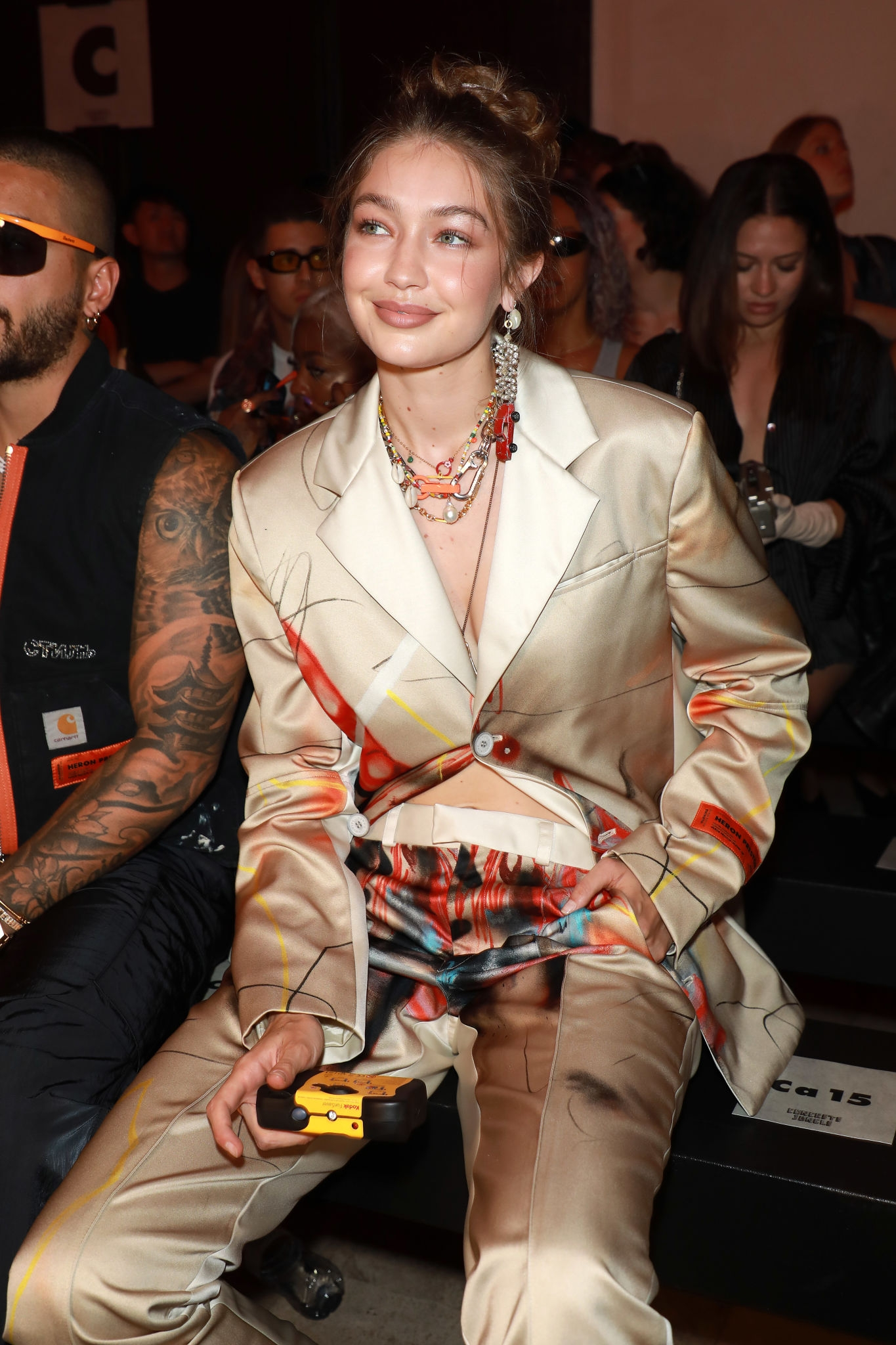 Gigi Hadid – Heron Preston Menswear SS 2020 Show in Paris – GotCeleb
