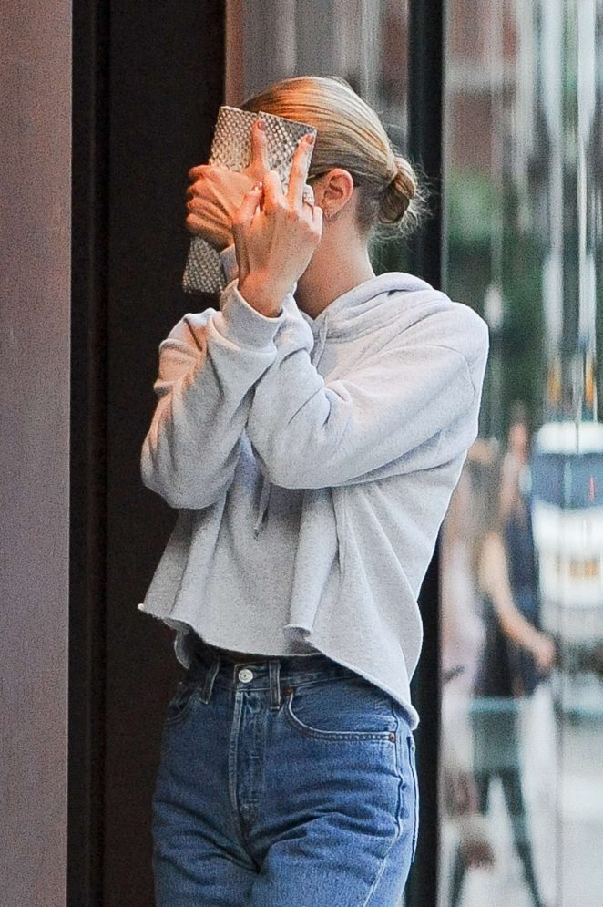 Gigi Hadid in Jeans out and about in New York City