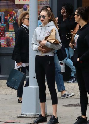 Gigi Hadid in Leggings out in NYC | GotCeleb