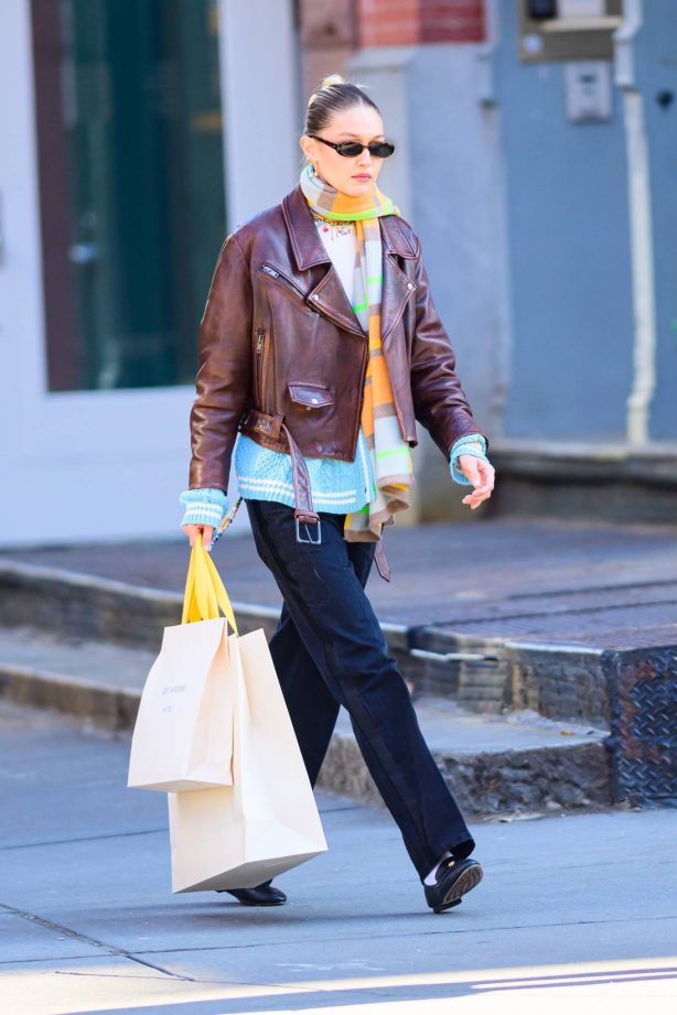 Gigi Hadid - Leaving her store in New York City