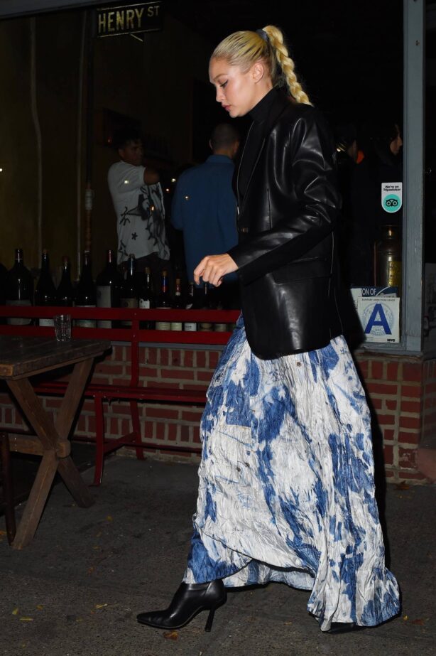 Gigi Hadid - Leaving sister Bella Hadid's birthday celebration in New York