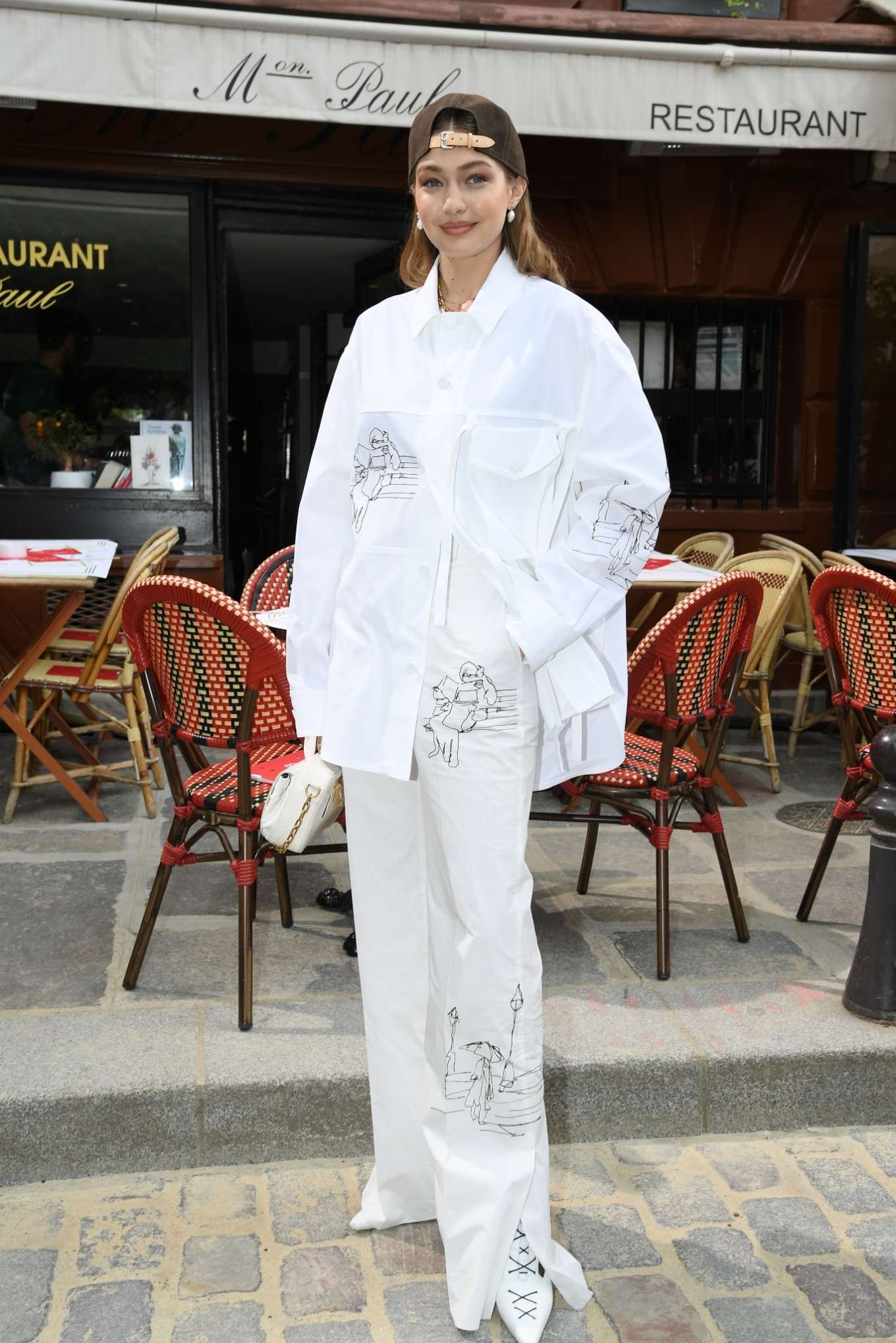 Gigi Hadid: Louis Vuitton Menswear SS 2020 Front Row-19 | GotCeleb