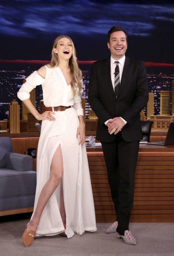 Gigi Hadid on 'The Tonight Show Starring Jimmy Fallon' in NY
