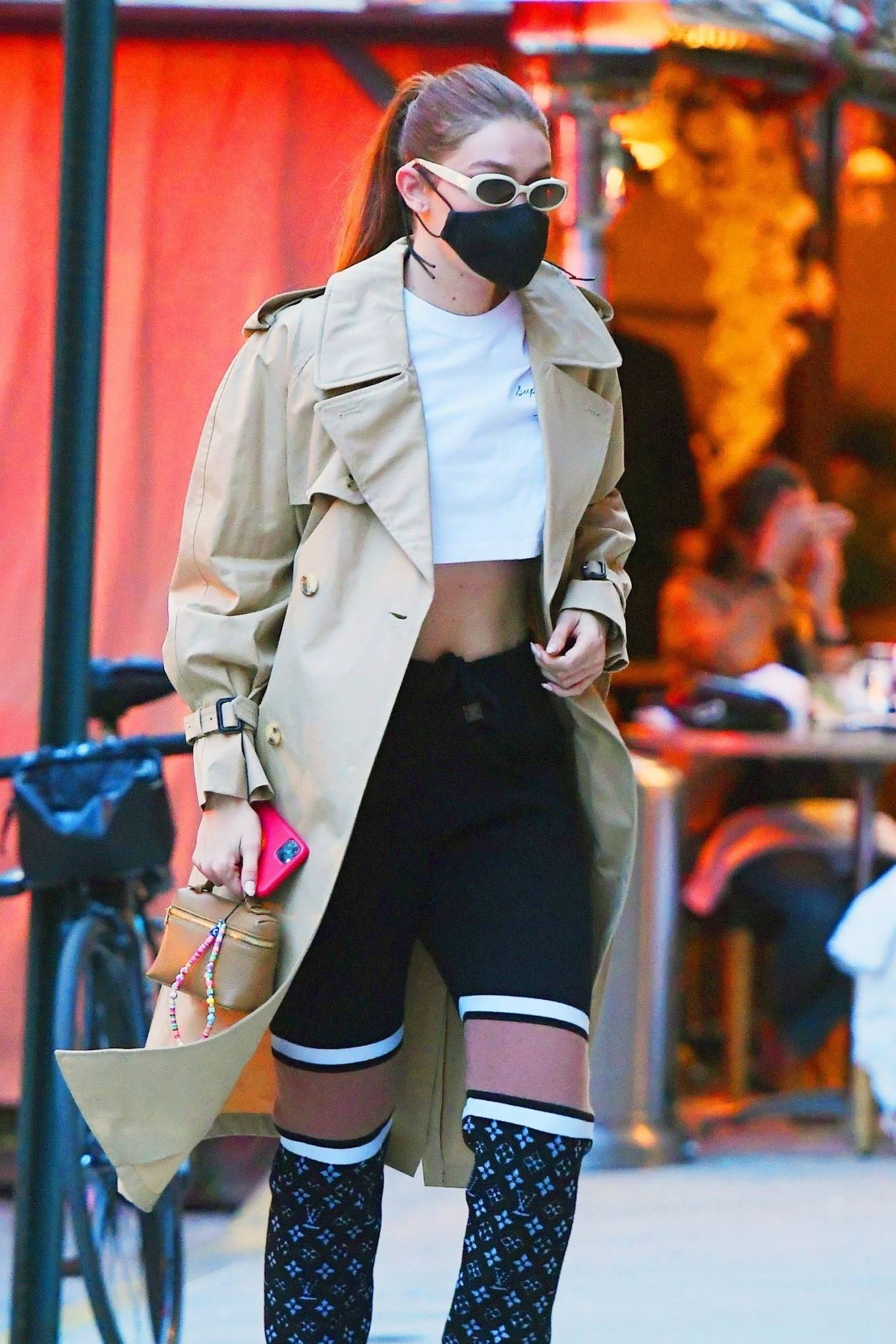 Gigi Hadid 2021 : Gigi Hadid – Seen after shooting for Maybelline in New York-04