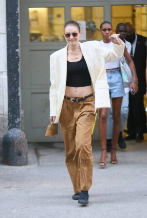 Gigi Hadid - seen leaving the Marc Jacobs Fashion show