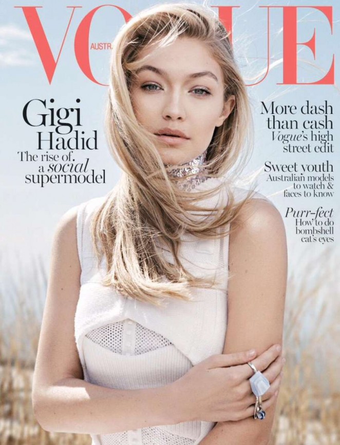 Gigi Hadid - Vogue Australia Cover (June 2015)