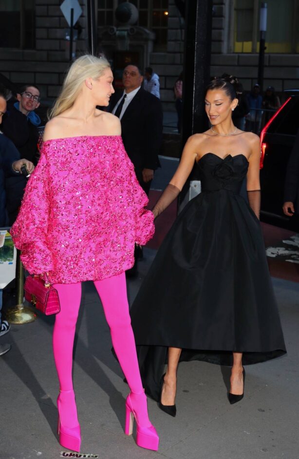 Gigi Hadid - With Bella Hadid Arrive at the 2022 Prince's Trust Gala at Cipriani 25 Broadway