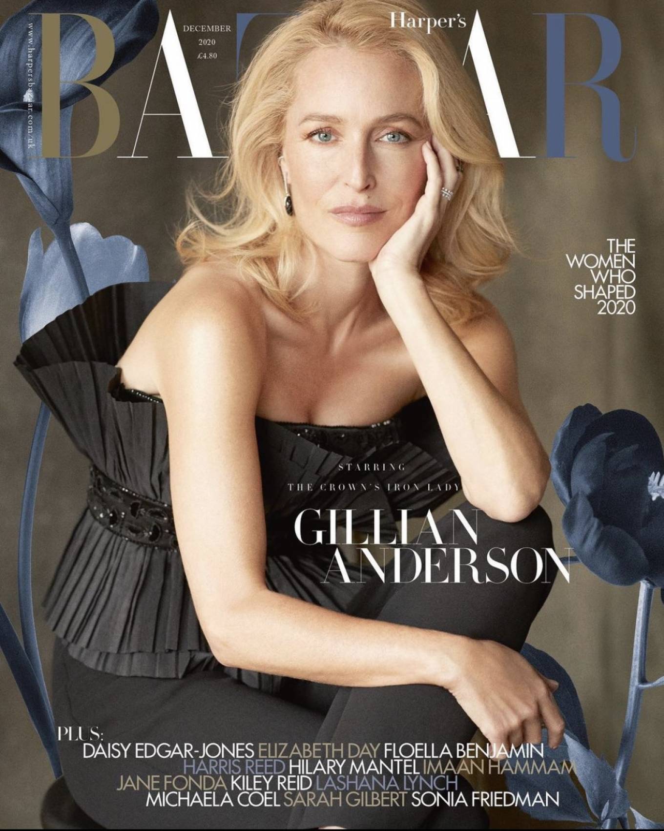 Gillian Anderson – Harper’s Bazaar magazine (October 2020)