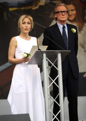 Gillian Anderson - Memorial for Murdered Labour MP Jo Cox in London