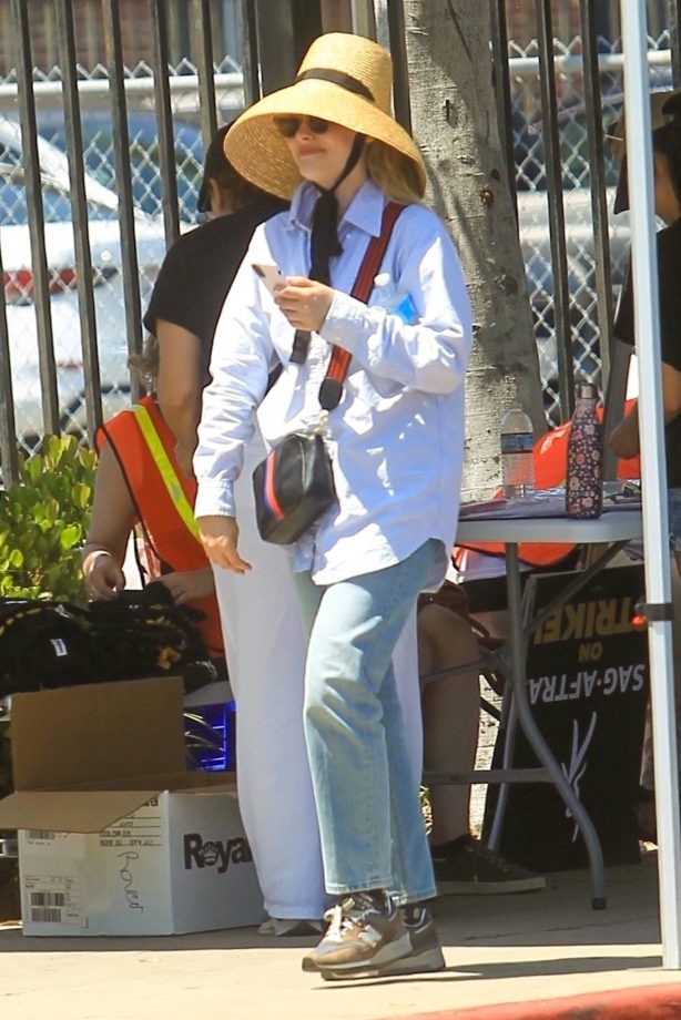 Gillian Jacobs - Seen at the SAG Strike at Paramount in Hollywood
