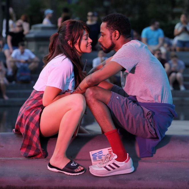 Gina Rodriguez and Lakeith Stanfield - Filming 'Someone Great' in New York City