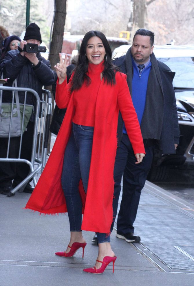 Gina Rodriguez - Arrives at The View in New York City