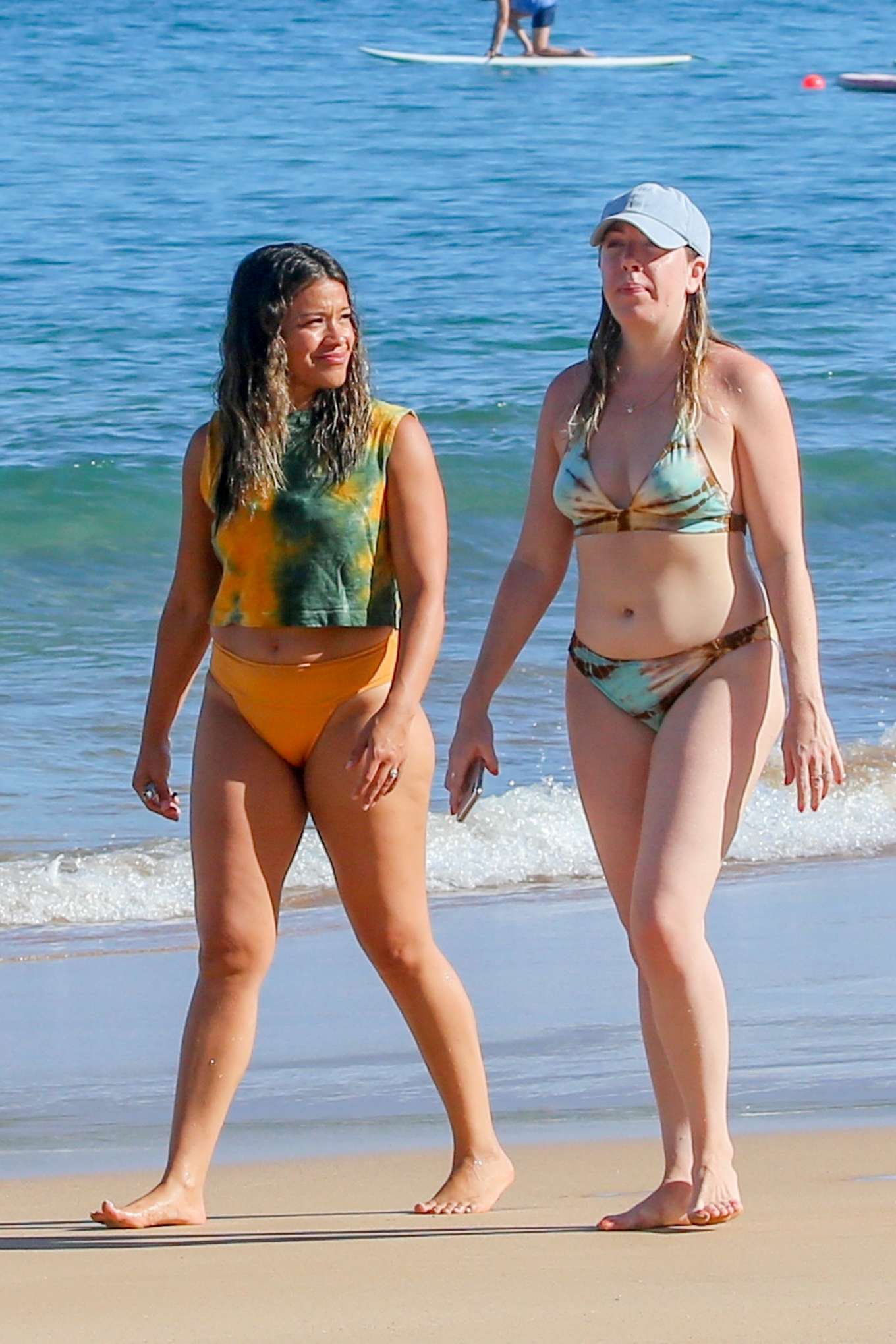 Gina Rodriguez - Spotted at a beach in Maui