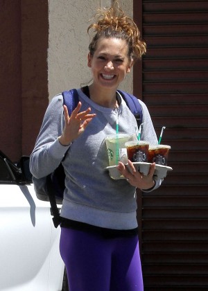 Ginger Zee at Dancing With The Stars dance rehearsal studio in Hollywood