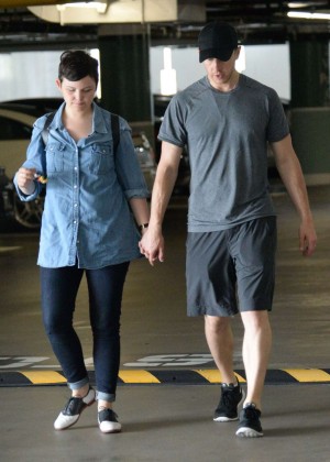 Ginnifer Goodwin and Josh Dallas out in Westwood