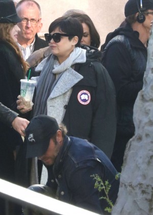 Ginnifer Goodwin on set in Vancouver