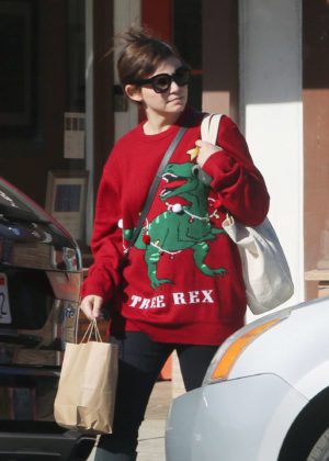 Ginnifer Goodwin - Wearing TREE REX Christmas sweater in Los Angeles