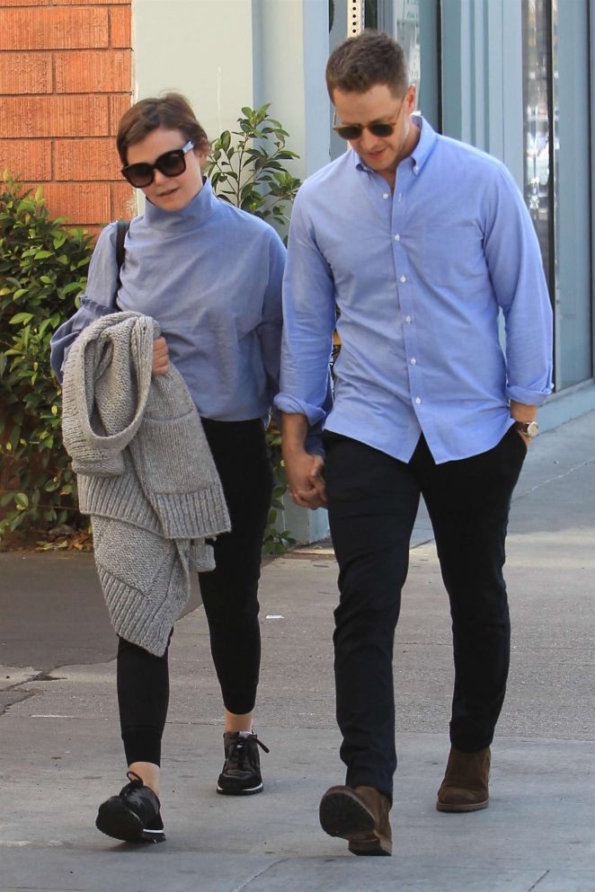 Ginnifer Goodwin with her husband Out for lunch in Beverly Hills