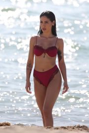 Giulia De Lellis in Bikini on a photoshoot in Miami Beach