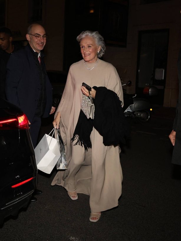 Glenn Close - Returns after the Dior after party at the Chateau de Versailles in Paris
