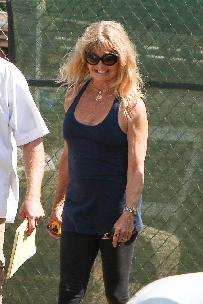 Goldie Hawn in Tights out in Los Angeles