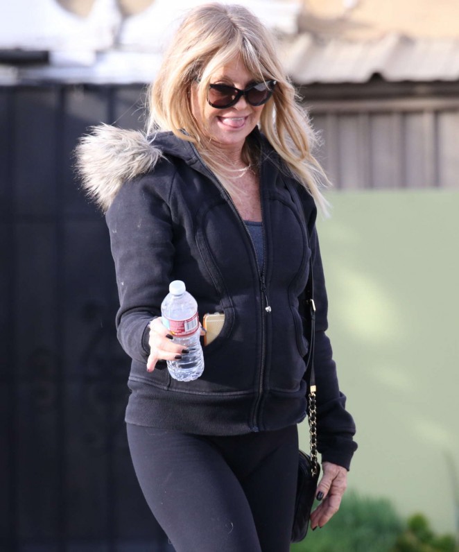 Goldie Hawn out in Los Angeles