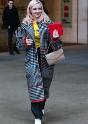 Grace Chatto - Leaving BBC Broadcasting House in London