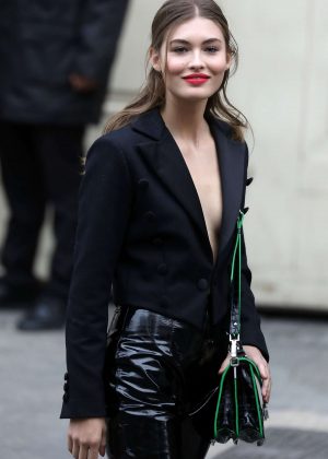 Grace Elizabeth - Leaving Chanel Fashion Show in Paris