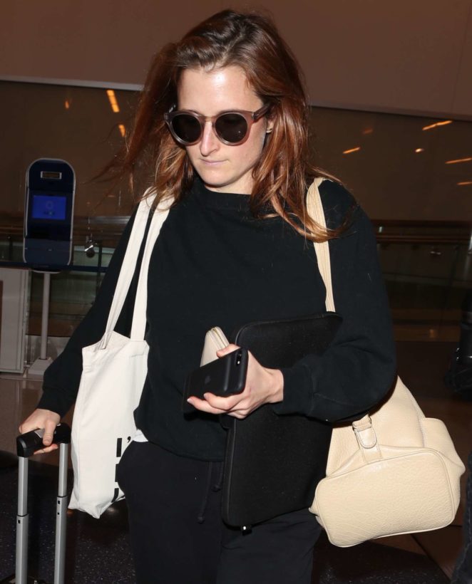 Grace Gummer at LAX International Airport in Los Angeles