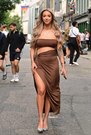 Grace Keeling - Seen attending the HLD Managment Summer Party at The Boundary in Shoreditch