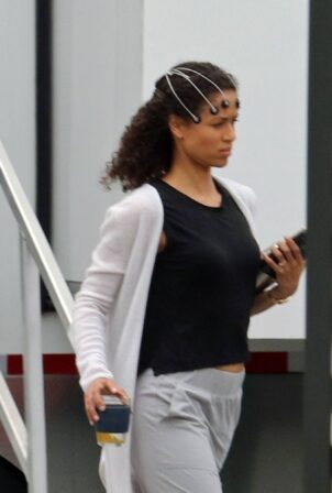 Gugu Mbatha-Raw - on the set of 'Surface' in Vancouver