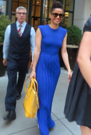 Gugu Mbatha-Raw - Stops in Midtown New York