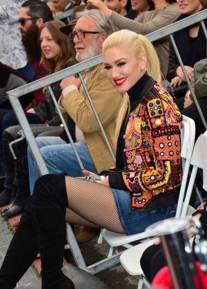 Gwen Stafani - Adam Levine honored with star on The Hollywood Walk of Fame in LA