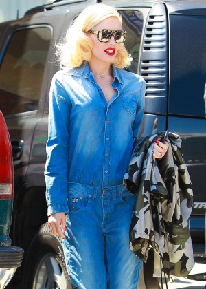 Gwen Stefani in Jeans Out and about in LA
