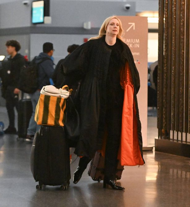 Gwendoline Christie - Arriving at JFK airport in New York