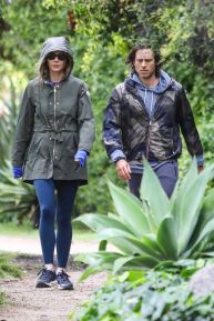 Gwyneth Paltrow and Brad Falchuk - Spotted while walk under the rain