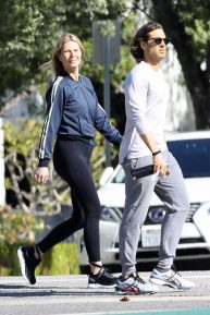 Gwyneth Paltrow and Brad Falchuk take an afternoon walk in Los Angeles