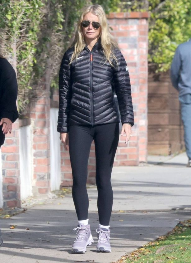 Gwyneth Paltrow - On a morning walk in Los Angeles