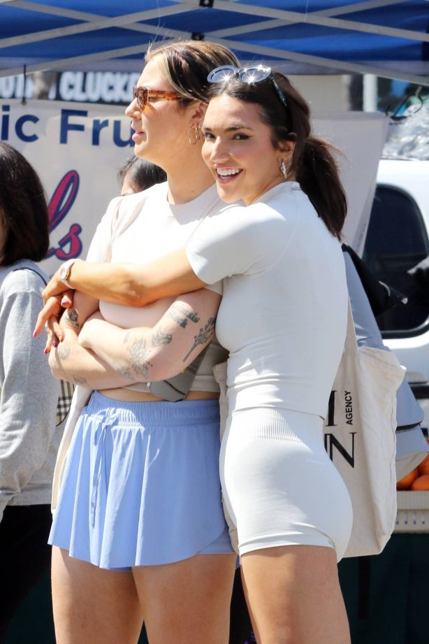 Hailee Lautenbach - With Abbey seen at the Farmers Market in Los Angeles
