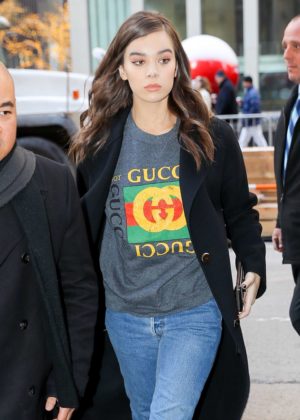 Hailee Steinfeld - Arrives at NBC studios in NYC