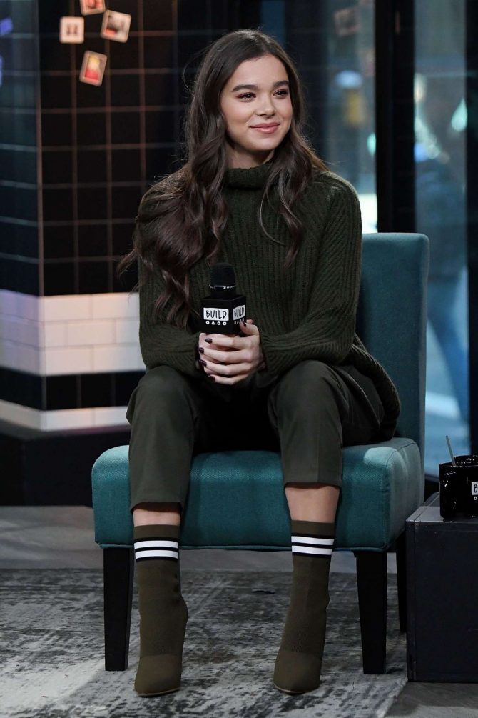 Hailee Steinfeld - Visits AOL Build Series in New York City