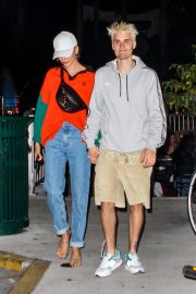 Hailey and Justin Bieber - Grab a sushi dinner in Miami