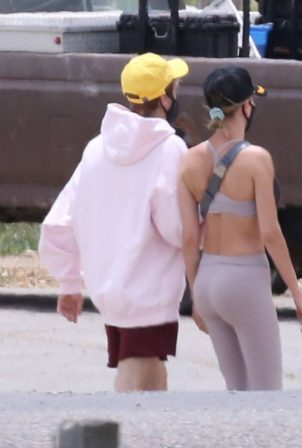 Hailey and Justin Bieber - On a camping trip in Utah